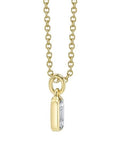 Shy Creation Jewellery - Necklace Shy Creation 14K Yellow Gold Baguette Diamond Pendant Necklace