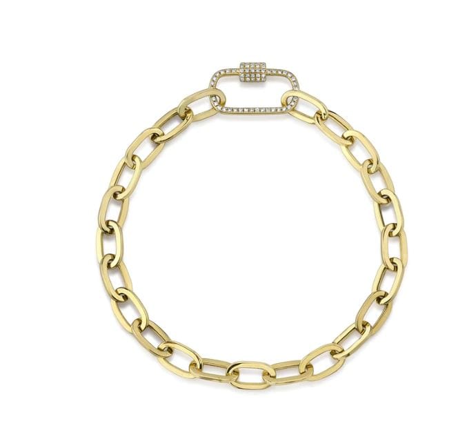 Shy Creation Jewellery - Bracelet Shy Creation 14K Yellow Gold Diamond Carribeener Bracelet