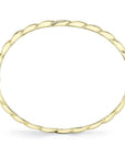 Shy Creation Jewellery - Bracelet - Natural Shy Creation 14k Yellow Gold Diamond Ocal Hinged Twsit Bangle