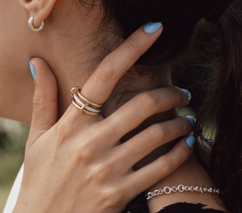 Spinelli Kilcollin Jewellery - Rings Spinelli Kilcollin Capricorn Mix 18k Gold and Sterling Silver Ring