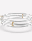 Spinelli Kilcollin Jewellery - Bracelet Spinelli Kilcollin Sterling Silver and 18k Gold Baryon Triple Bangles