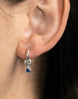 Spinelli Kilcollin Jewellery - Earrings - Hoop Spinelli Kilcollin Zahra Silver Bleu Hoop Earrings