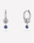 Spinelli Kilcollin Jewellery - Earrings - Hoop Spinelli Kilcollin Zahra Silver Bleu Hoop Earrings