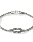 John Hardy Sterling Silver Love Knot 3.6mm Bracelet