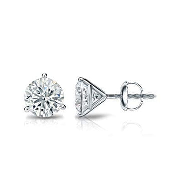 H&SM Jewellery - Earrings - Stud Touch of Gold 14K White Gold 0.50ct Diamond Stud Earrings