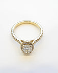 Touch of Gold Diamonds Jewellery - Engagement Ring Touch of Gold 14K Yellow Gold 0.96ct Oval Halo Diamond Ring