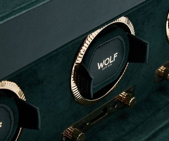 Wolf Designs Accessories - Watch Accessories WOLF British Racing Green Triple Watch Winder