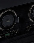 Wolf Designs Accessories - Watch Accessories WOLF Double Watch Winder With Storage British Racing Black Collection