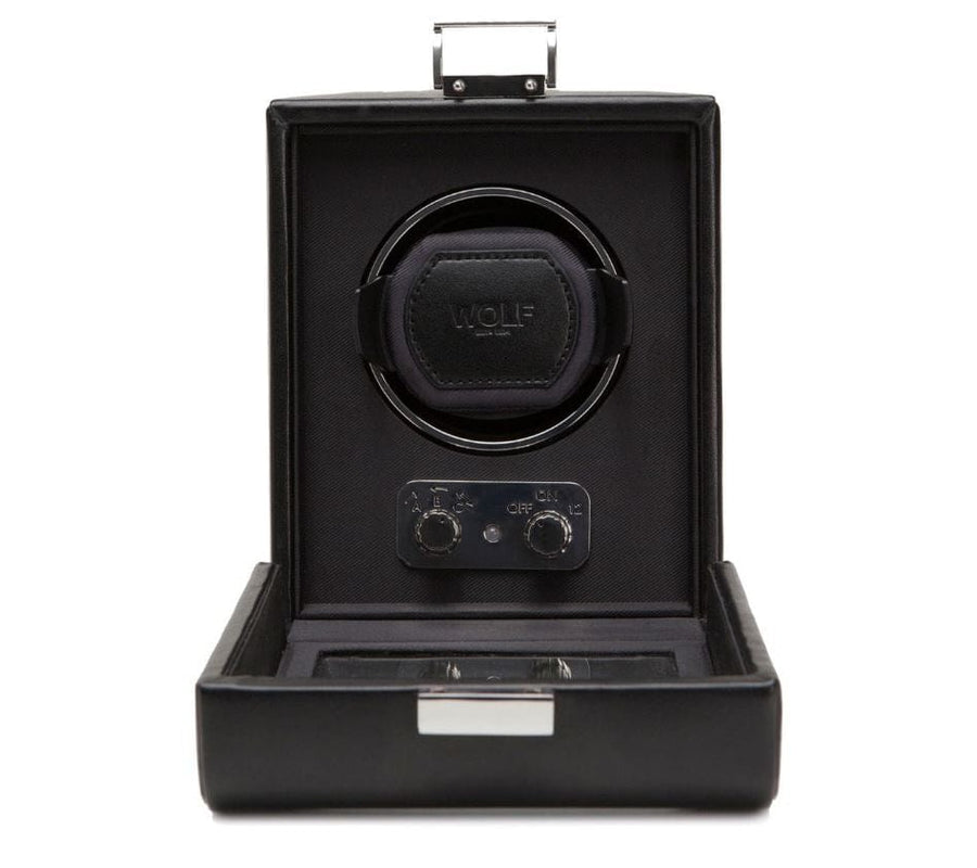 Wolf Designs Accessories - Watch Accessories WOLF Heritage Black Single Watch Winder