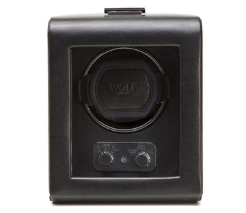 Wolf Designs Accessories - Watch Accessories WOLF Heritage Black Single Watch Winder