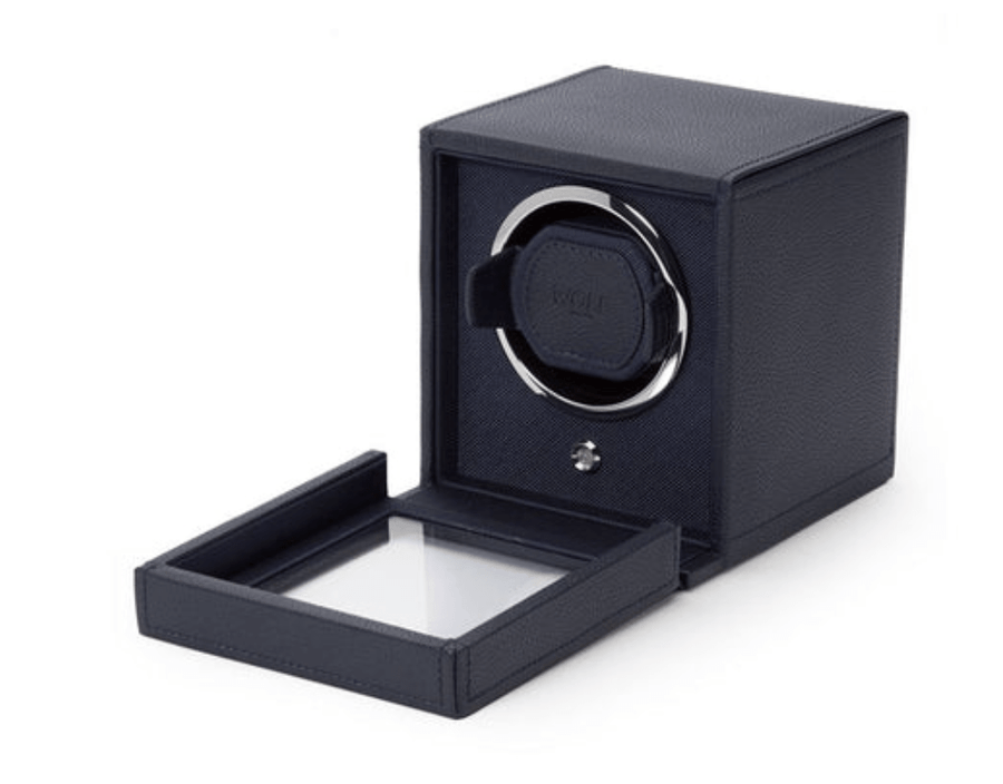 Wolf Designs Accessories - Watch Accessories WOLF Navy Cub Winder with Cover