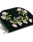 Wolf Designs Accessories - Leather goods Wolf Zoe Embroidered Zip Portfolio Jewellery Case