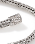 John Hardy Sterling Silver Iconic 5mm Bracelet with Diamonds