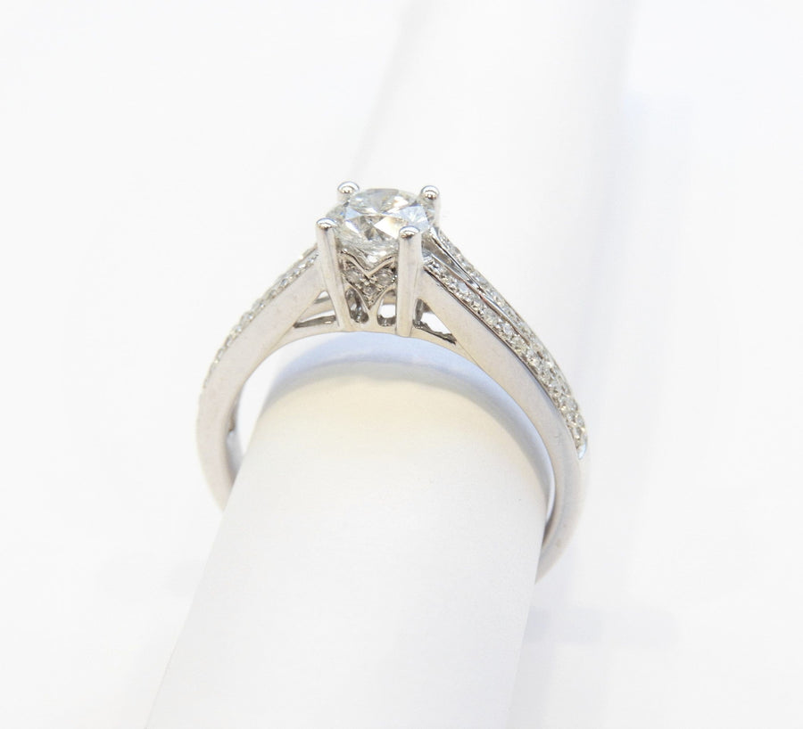 Touch of Gold Diamonds Jewellery - Engagement Ring 14K White Gold 0.58ct Canadian Diamond Ring