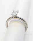 Touch of Gold Diamonds Jewellery - Engagement Ring 14K White Gold 0.60 carat Oval Diamond Engagement Ring