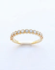 Amden Jewelry Jewellery - Rings Amden 14K Yellow Gold Diamond Bezels Band