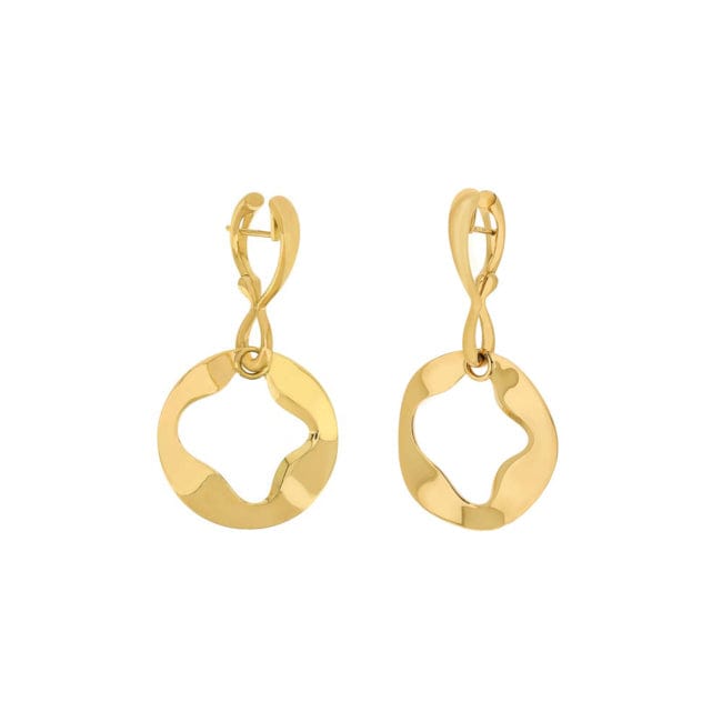 Antonini Milano Jewellery - Earrings - Drop Antonini Anniversary 100 Yellow Gold Pendant Earrings