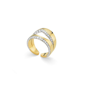 Antonini Milano Jewellery - Rings Antonini Anniversay 100 Yellow Gold and Diamond Ring