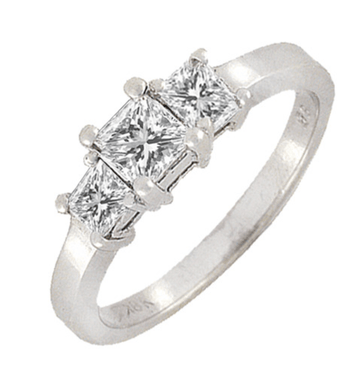 Backes & Strauss Jewellery - Rings Backes and Strauss Princess Cut Diamond Trinity Ring