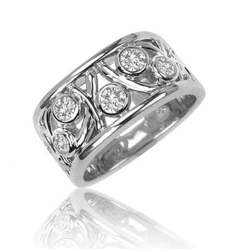 Backes & Strauss Jewellery - Rings Backes and Strauss White Gold and Diamond Bezel Set Ring