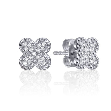 Backes & Strauss Jewellery - Earrings - Stud Backes and Strauss White Gold and Diamond Clover Earrings