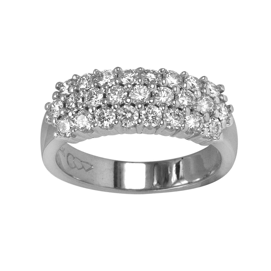 Backes & Strauss Jewellery - Rings Backes and Strauss White Gold and Triple Diamond Band Ring