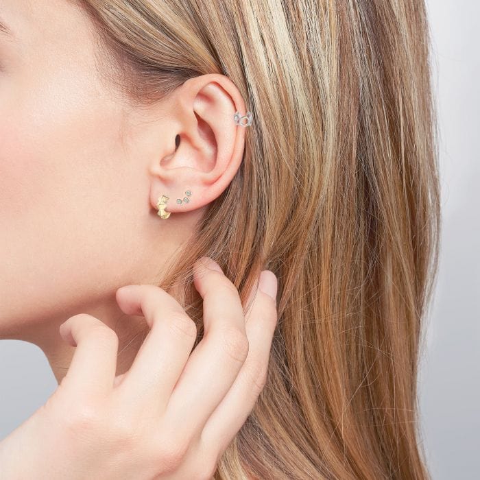 Birks Jewellery - Earrings - Stud Birks 18K Rose Gold Iconic Diamond Splash Earrings