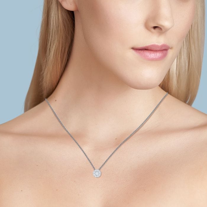 Birks Jewellery - Necklace Birks 18K White Gold and Diamond Snowflake Necklace