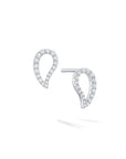 Birks Jewellery - Earrings - Stud Birks 18K White Gold Open Petale Diamond Stud Earrings