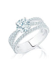 Birks Jewellery - Engagement Ring Birks 18K White Gold Ros&eacute;e du Matin Infinity 0.50ct Round Diamond Ring
