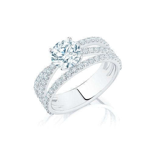 Birks Jewellery - Engagement Ring Birks 18K White Gold Ros&eacute;e du Matin Infinity 0.50ct Round Diamond Ring