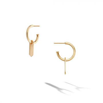 Birks Jewellery - Earrings - Drop Birks 18K Yellow Gold Bee Chic Hoop Drop Earrings