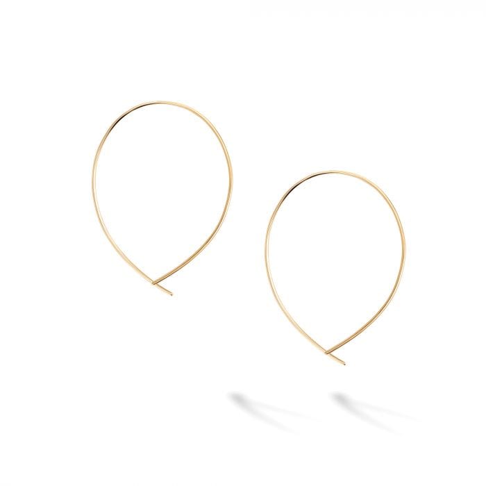 Birks Jewellery - Earrings - Hoop Birks 18K Yellow Gold Hoop Wire Earrings