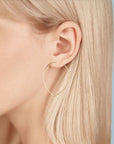 Birks Jewellery - Earrings - Hoop Birks 18K Yellow Gold Hoop Wire Earrings