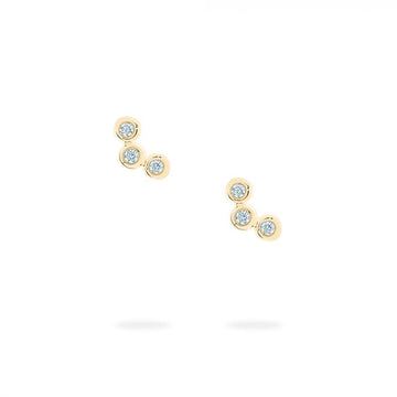 Birks Jewellery - Earrings - Stud Birks 18K Yellow Gold Iconic Diamond Splash Earrings