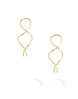 Birks Jewellery - Earrings - Drop Birks 18K Yellow Gold Two Loop Wire Earrings