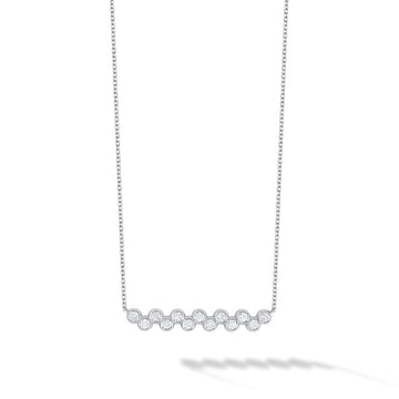Birks Jewellery - Necklace Birks Icon White Gold and Diamond Splash Bar Necklace