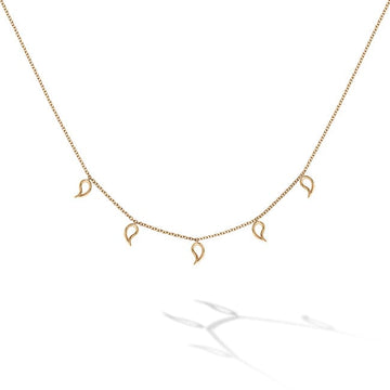 Birks Jewellery - Necklace Birks Iconic Petale Yellow Gold Drop Necklace