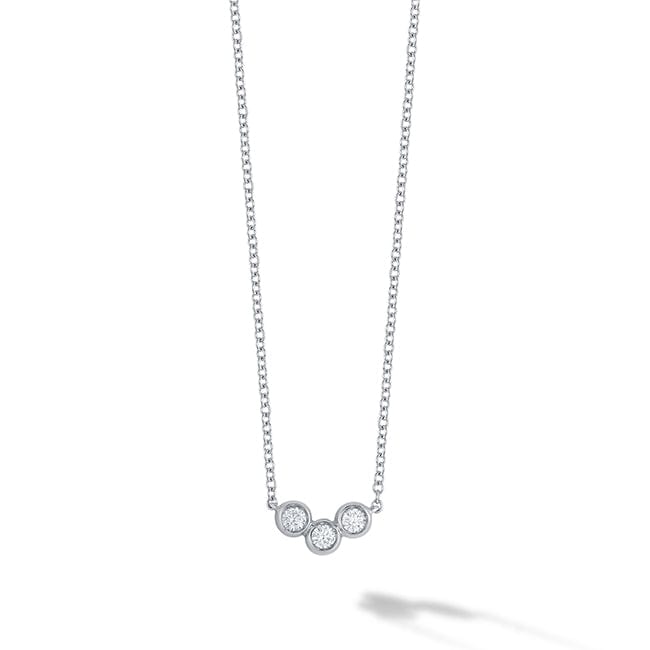 Birks Jewellery - Necklace Birks Iconic White Gold and Diamond Splash Pendant Necklace