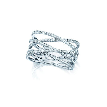 Birks Jewellery - Rings Birks Ros&eacute;e Du Matin Criss-Cross Diamond Ring