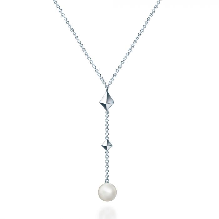 Birks Jewellery - Necklace Birks Silver Rock and Pearl Y Necklace