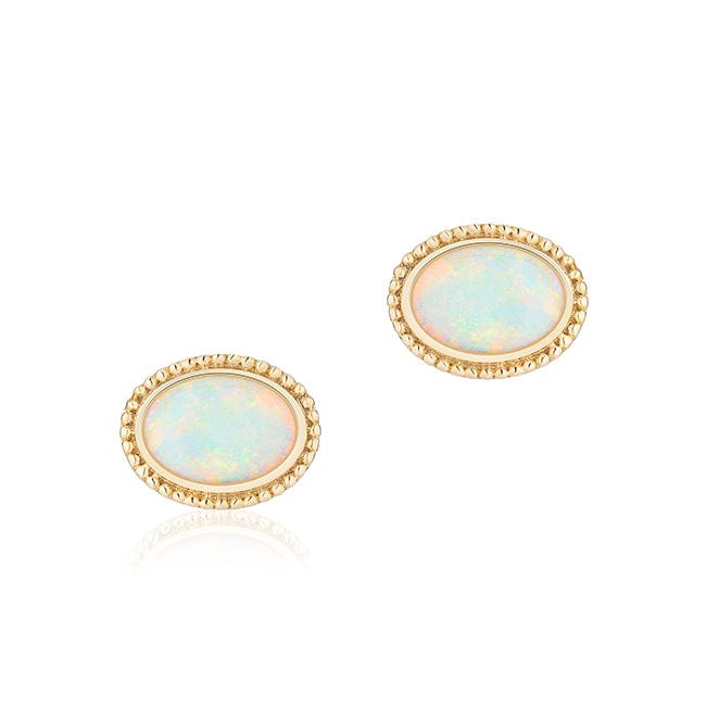 Birks Jewellery - Earrings - Stud Birks Small Yellow Gold Opal Earrings
