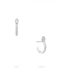 Birks Jewellery - Earrings - Hoop Birks Splash 18K White Gold Diamond Hoops
