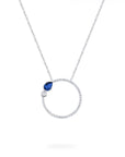 Birks Jewellery - Necklace Birks Splash Diamond and Sapphire Circle Necklace