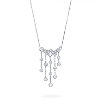 Birks Jewellery - Necklace Birks Splash White Gold and Diamond Large Drop Necklace