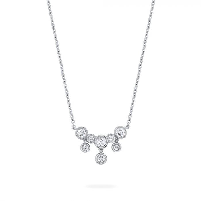 Birks Jewellery - Necklace Birks Splash White Gold and Diamond Small Drop Necklace