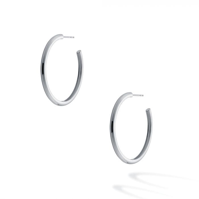 Birks Jewellery - Earrings - Hoop Birks Sterling Bold Round 35mm Hoops