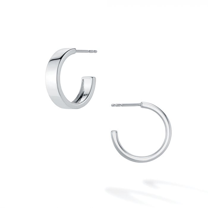 Birks Jewellery - Earrings - Hoop Birks Sterling Bold Square 15mm Hoops
