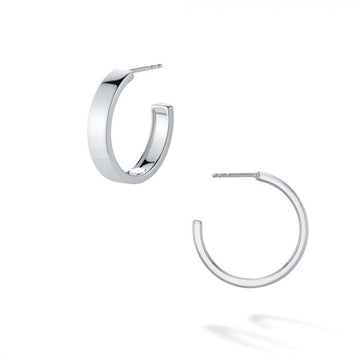 Birks Jewellery - Earrings - Hoop Birks Sterling Bold Square 20mm Hoops