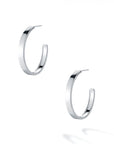 Birks Jewellery - Earrings - Hoop Birks Sterling Bold Square 35mm Hoops